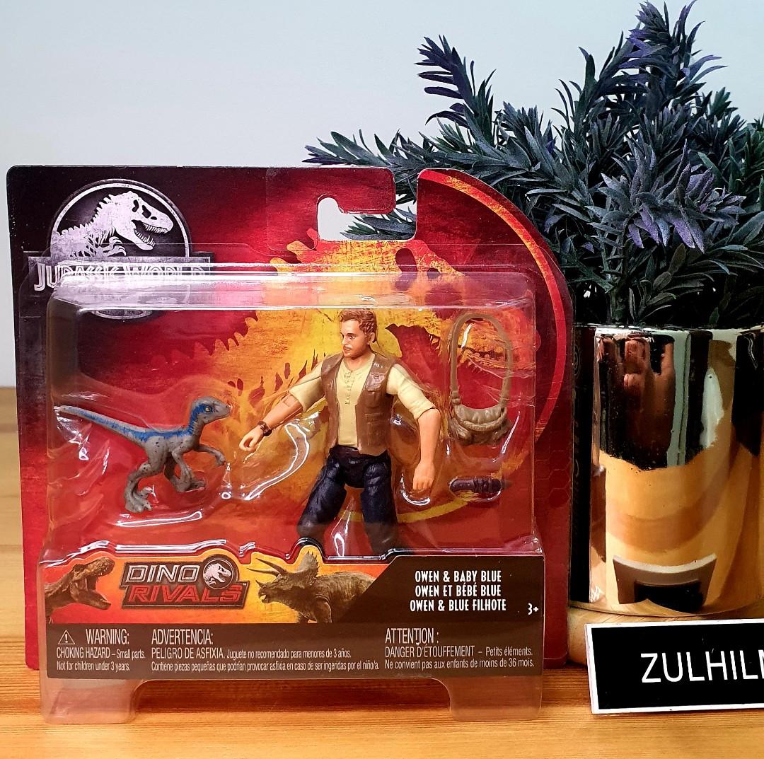 NEW MATTEL JURASSIC WORLD DINO RIVALS OWEN AND BABY BLUE