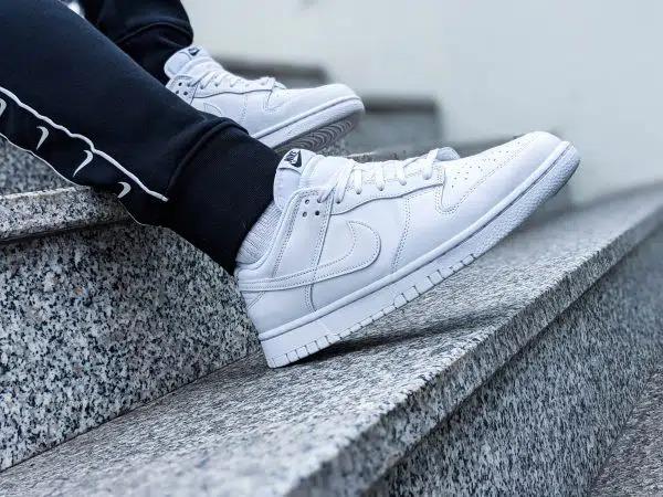 Nike Dunk Low Triple White (2021) UK 6, Women's Fashion, Footwear, Sneakers  on Carousell