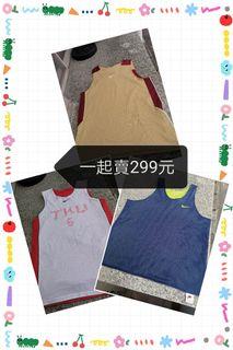 Nike球衣，S或M號參考，三件一起賣299元