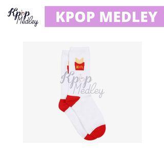 (ON HAND) BTS x McDonald’s Logo Icon Socks White