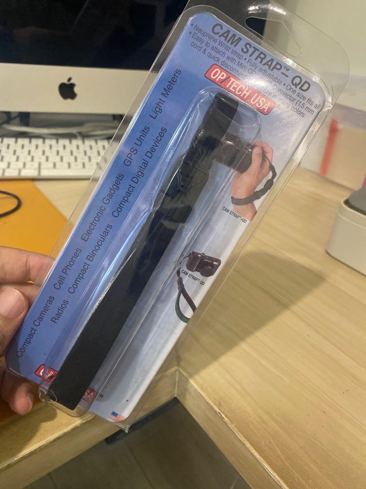 OP/TECH USA 1801021 Cam Strap - QD (Black) (Category: Other Photography Accessories) located in Paranaque City. Submitted by warmeagle_be0856 (Listing ID 1118271962, Image 1). Description: Selling an extra camera hand strap - Brand new/unused condition. OP/TECH USA 1801021 Cam Strap - QD (Black) A comfortable wrist strap for point-and-shoot cameras & small electronics with one connection point The Cam Strap-QD uses a small cord for tight connecti