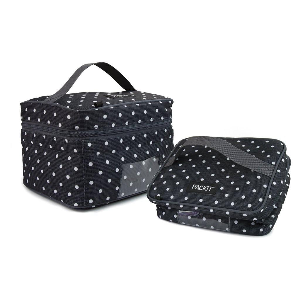 Pack It Freezable Double Bottle Bag - Polka Dot