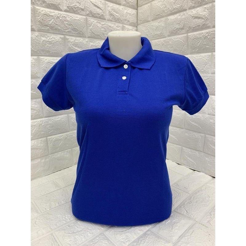 Plain Polo Shirt for Women S M L ROYAL BLUE Women s Fashion Tops Shirts on Carousell