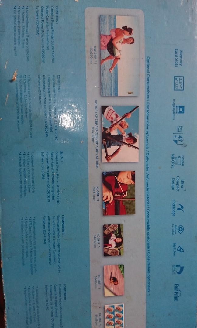 Printer photo Canon Selphy CP 780, Fotografi di Carousell