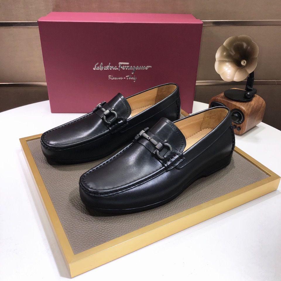 Salvatore ferragamo mens loafer black shoes preorder, Men's Fashion,  Footwear, Dress Shoes on Carousell