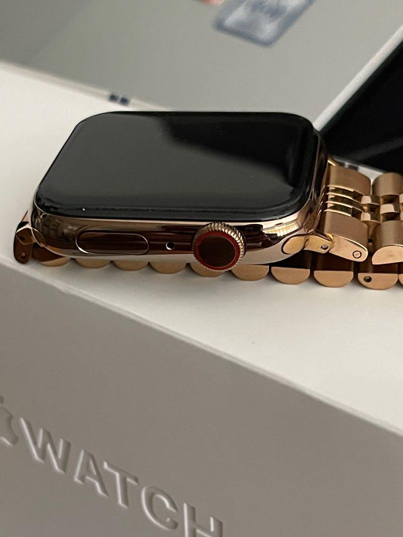 44mm Series 5 Gold Stainless Steel Case Stone Sport Band Mobile