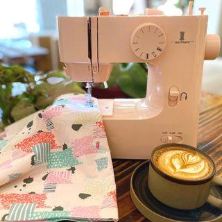 Stitch4you Peachy Pink Topaz  Compact Sewing Machine with 12 stitches including buttonhole