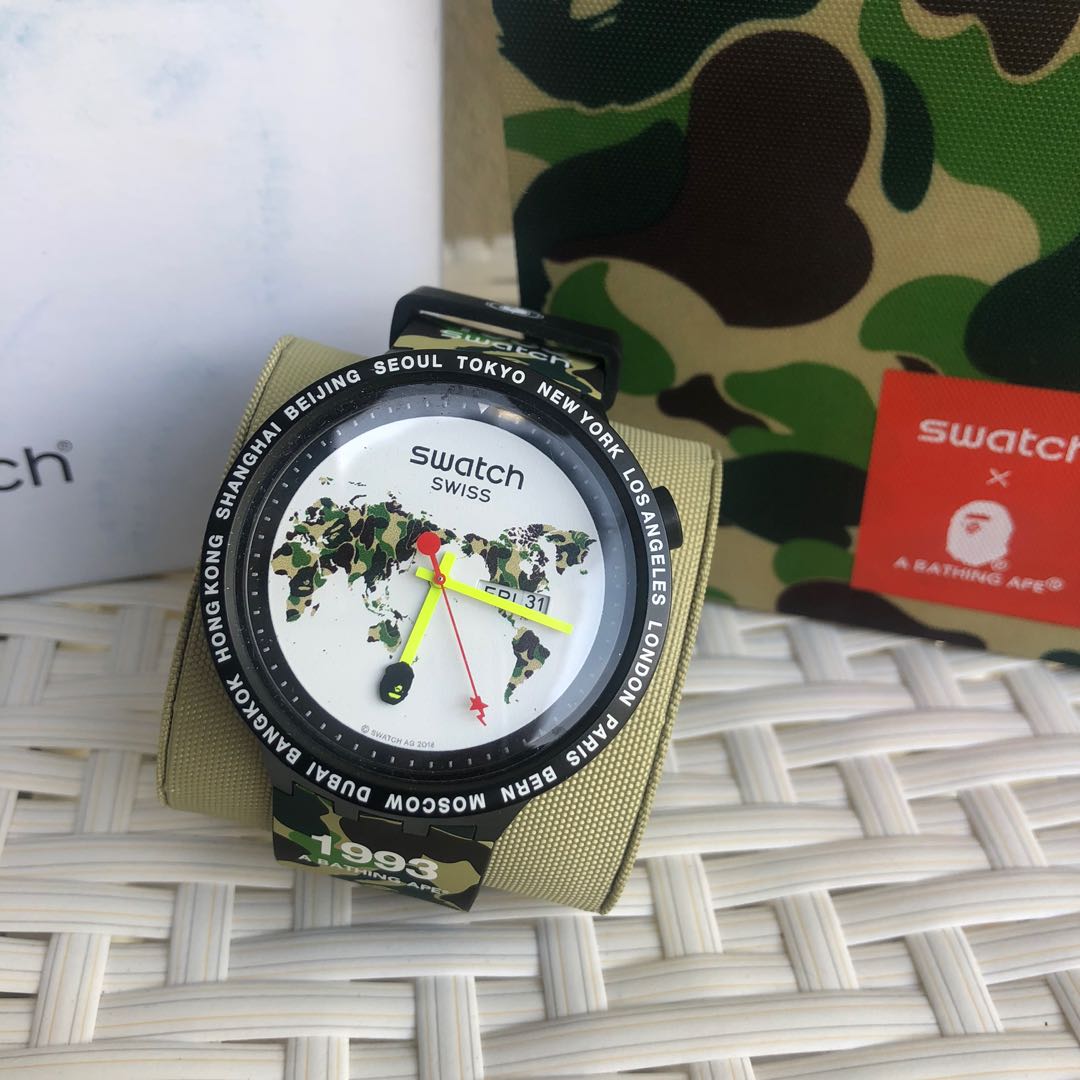 Swatch hot sale bape prix