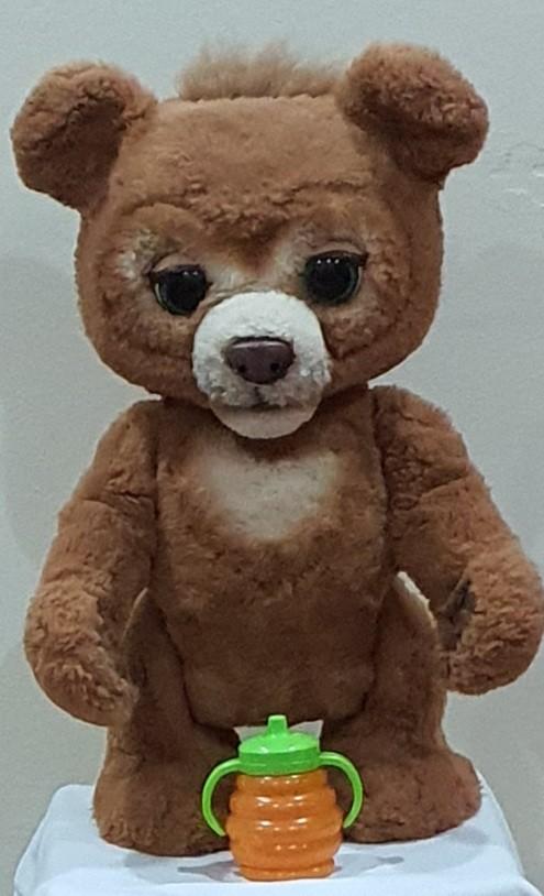 Furreal cubby the curious bear interactive sale plush toy