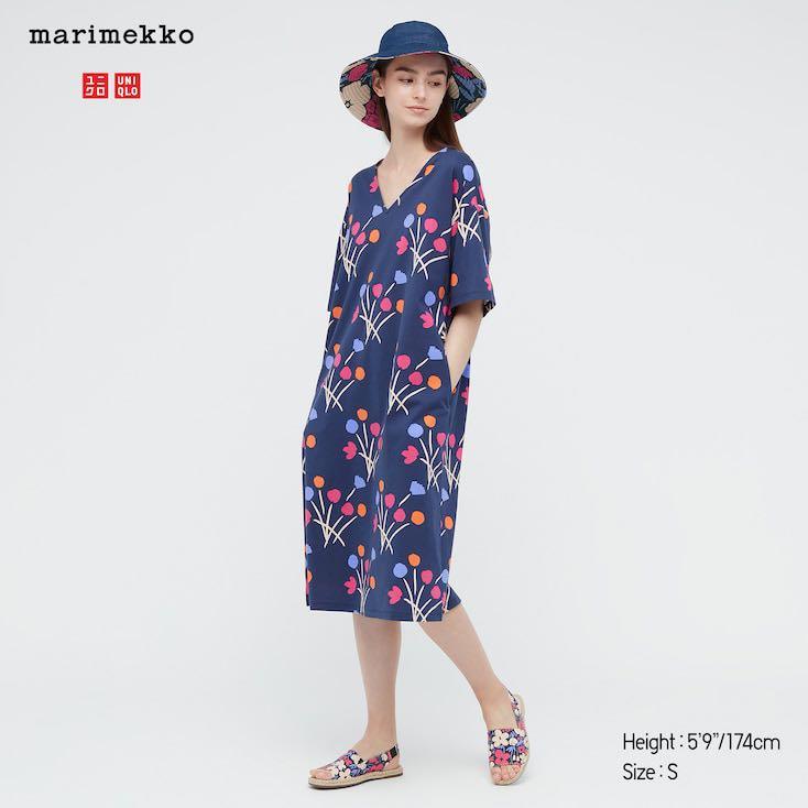 UNIQLO x Marimekko Spring/Summer Jersey Lounge dress (M), Women's Fashion,  Dresses & Sets, Traditional & Ethnic wear on Carousell