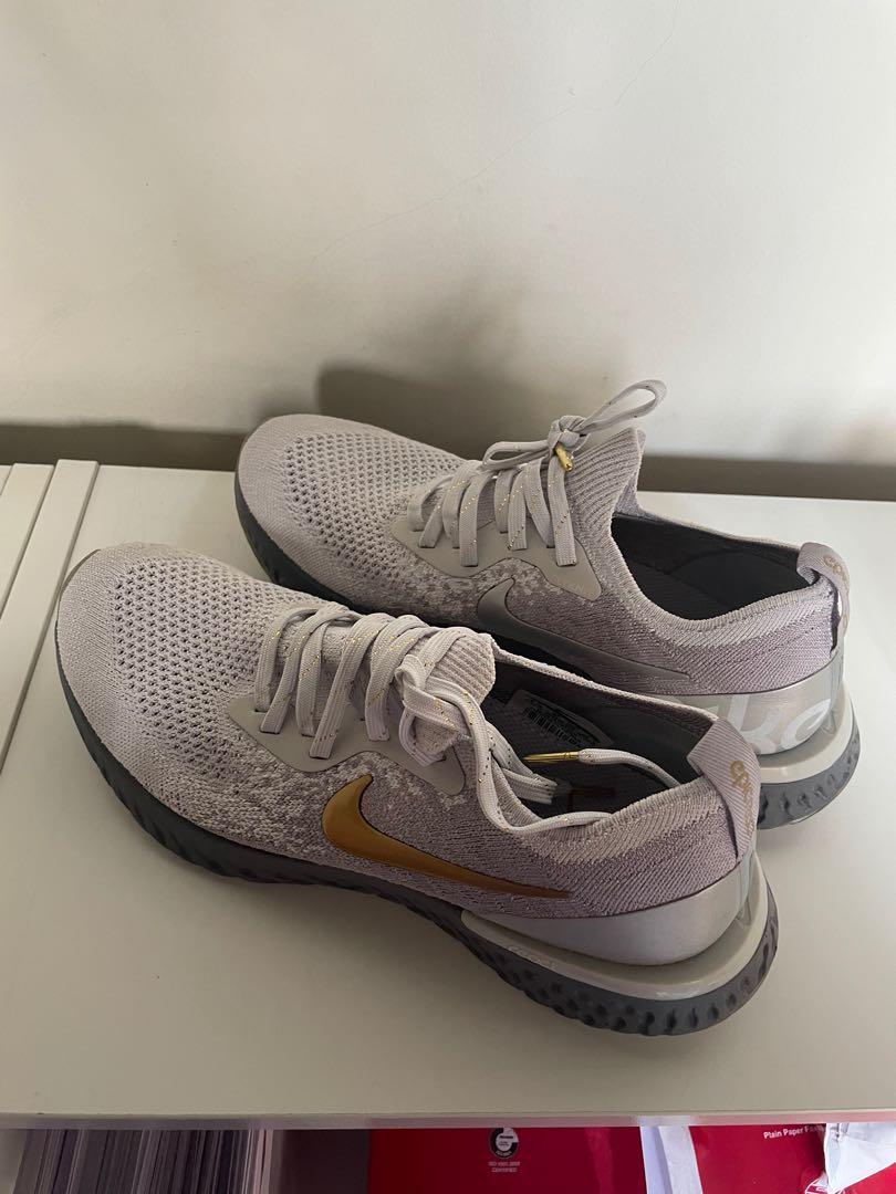 Nike epic react flyknit women's grey outlet