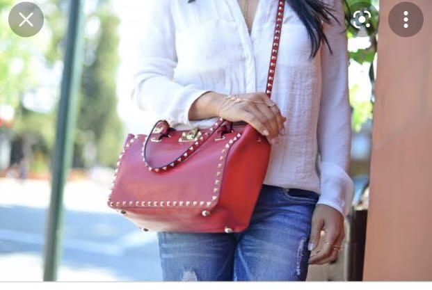 Valentino large rockstud clearance tote