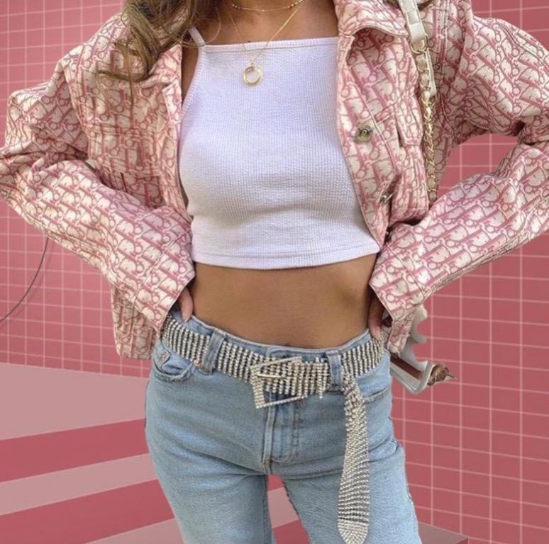 Dior pink jacket sales