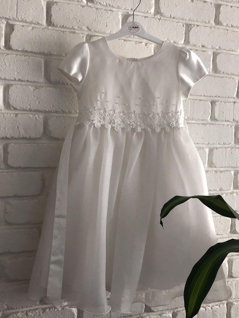 White Chiffon Dress for Girls