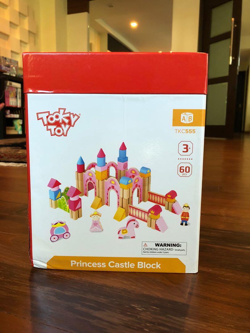 Wooden Princess Castle Blocks, Hobbies & Toys, Toys & Games on Carousell