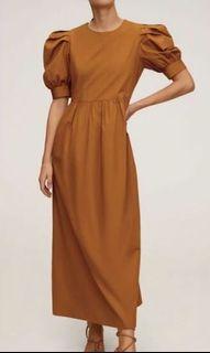 MNG Bubble-sleeve Midi Dress