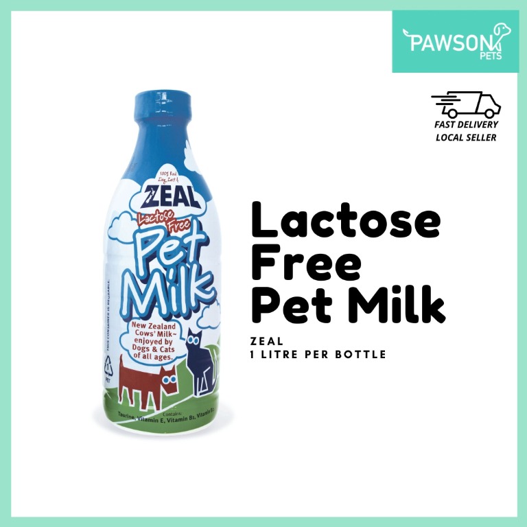 Zeal Lactose Free Pet Milk Dogs & Cats (1L x 6 bottles), Pet Supplies