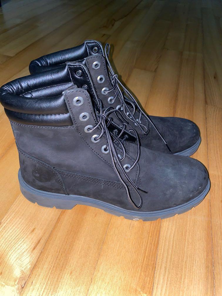 6 Black Timberland Boots Ortholite