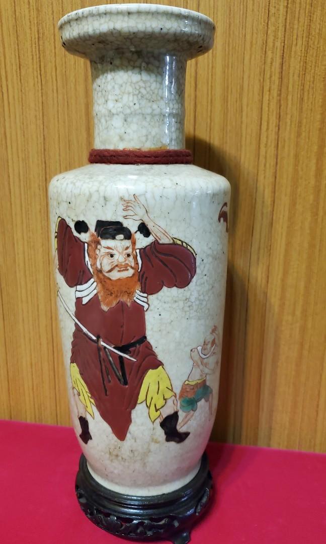 中国 景德鎮 陶磁鼻煙壺 手絵 「钟馗」 【公式通販】