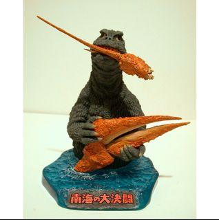 [[極罕]] GODZILLA 66 VS EBIRAH [[ 2005 Wonder Festival limited 限量 30隻 ]] 白件 情景模型 diorama model kit 哥斯拉 南海大決戰 kaiju 怪獸 [[[NEW - 付原型師簽名]]]