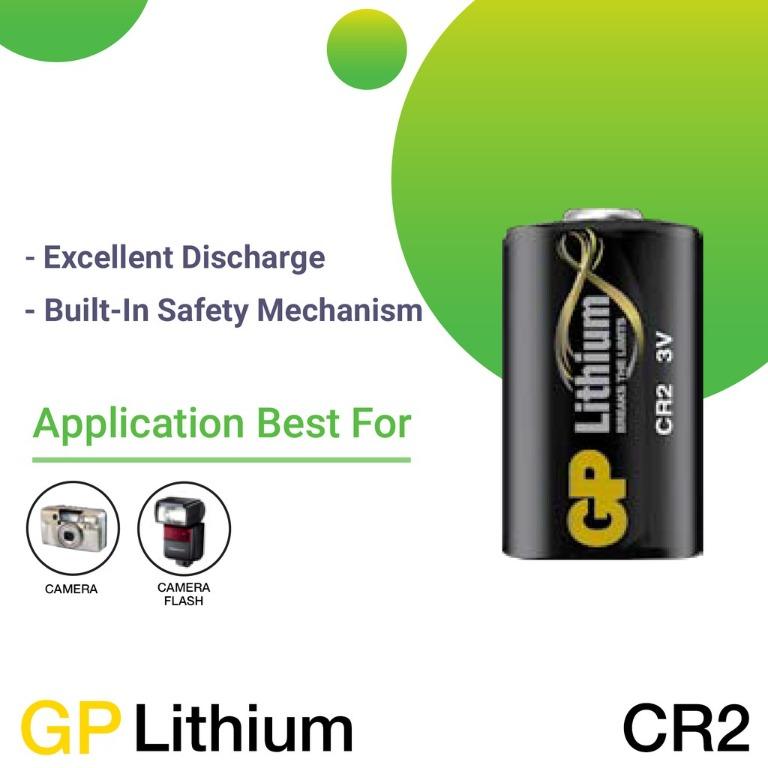 ðŸ”¥ GP CR2 Pro Lithium 3V (Non Rechargeable) 16340 Camera ...