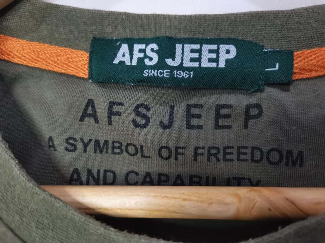 Afs jeep (Category: Tshirts & Polo Shirts ) located in Tarlac. Submitted by jaymaxxi (Listing ID 1118566683, Image 2). Description: Afs jeep tshirt 8.5/10 27.5/20 Slight fade.
