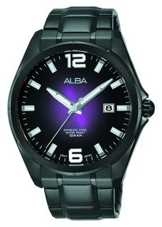 #ALBA Watch #AS9D59X1 Sham Shui Po store authentic goods - New Seiko "ALBA" Watch black steel stainless steel quartz watch for men/women/unisex/students/gifts #ALBA Watch watch64225601145475110