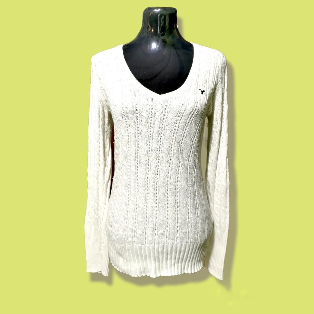 American eagle discount white sweater