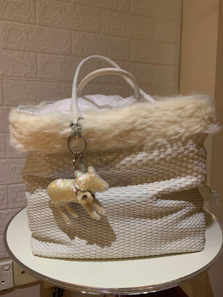 White straw purse on sale