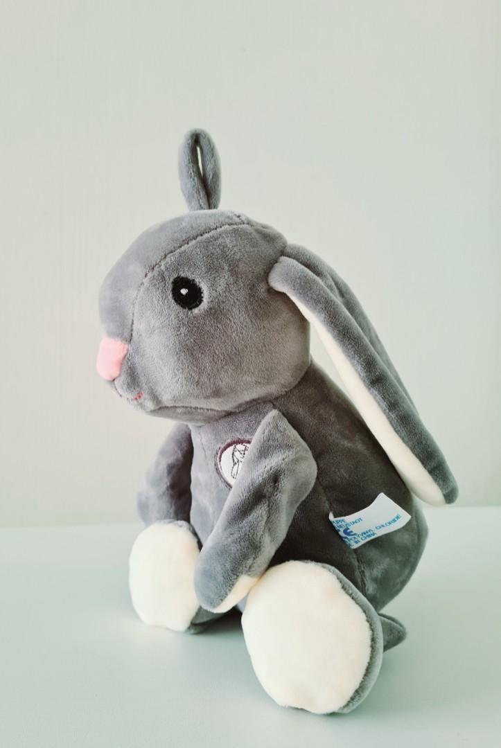plush grey bunny