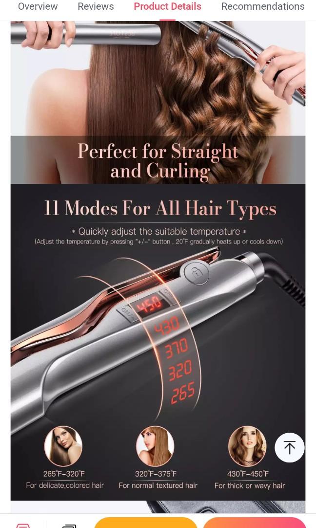 Bestope ionic hair straightener and curler
