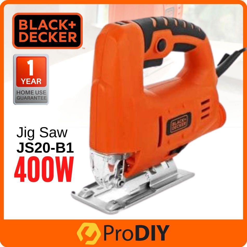 Black And Decker Js20 Jig Saw Jigsaw 400w Mesin Gergaji Potong Kayu Besi Aluminium Pvc Electronics Others On Carousell