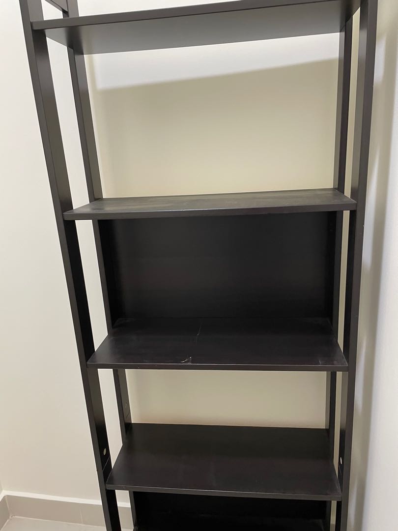 Black Wooden Book Shelf, Furniture & Home Living, Furniture, Shelves, & Racks on Carousell