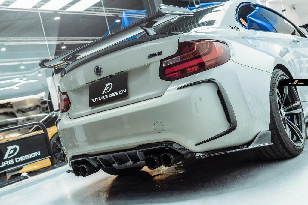 BMW F87 M2C M2 Future Design Carbon Fiber Front Lip Side Skirt ...