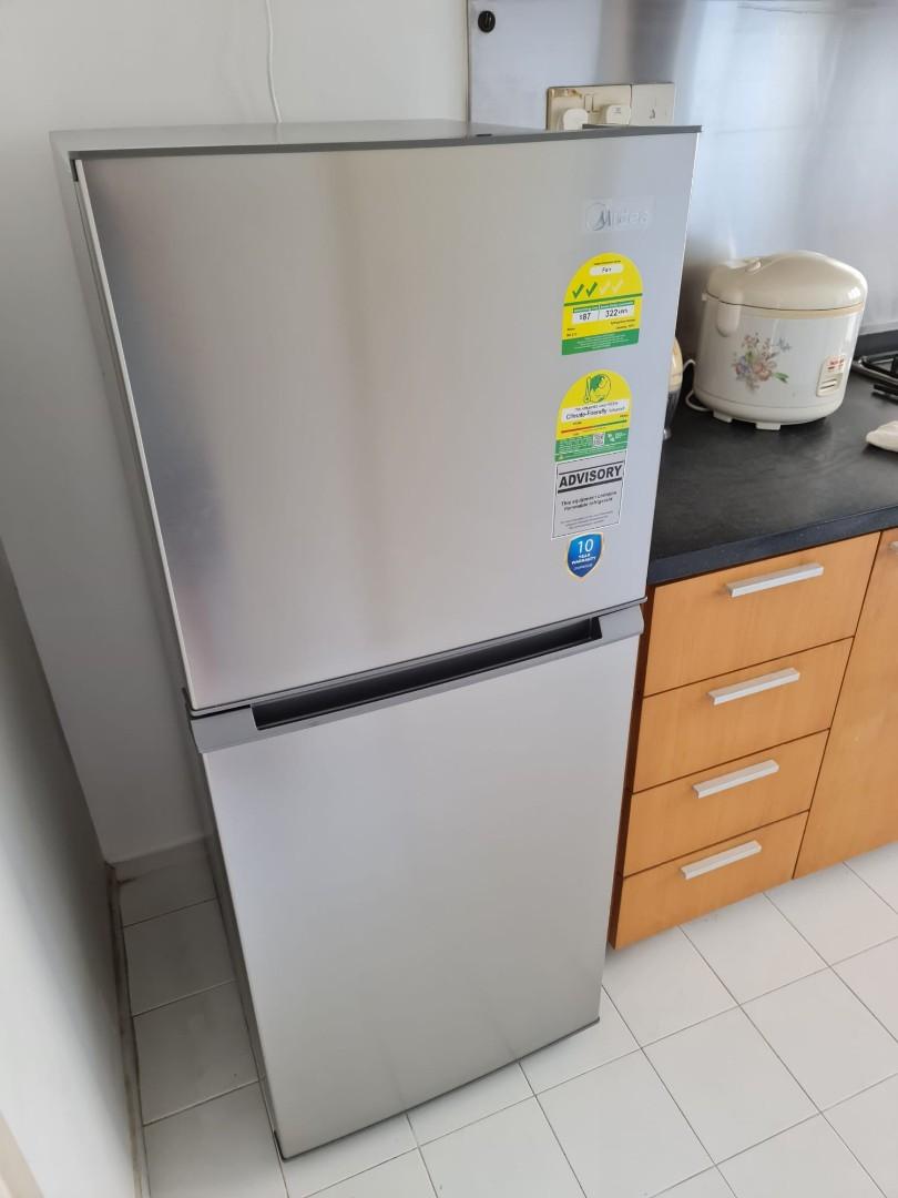 BRAND NEW FREE DELIVERY Midea MD212 193L Stainless Steel Door Top Freezer  Refrigerator, TV  Home Appliances, Kitchen Appliances, Refrigerators   Freezers on Carousell