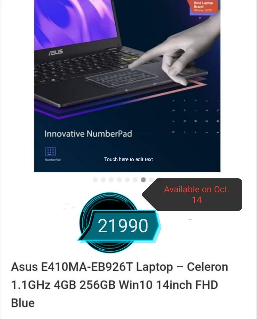 Brandnew Asus E410ma Computers And Tech Laptops And Notebooks On Carousell 7438