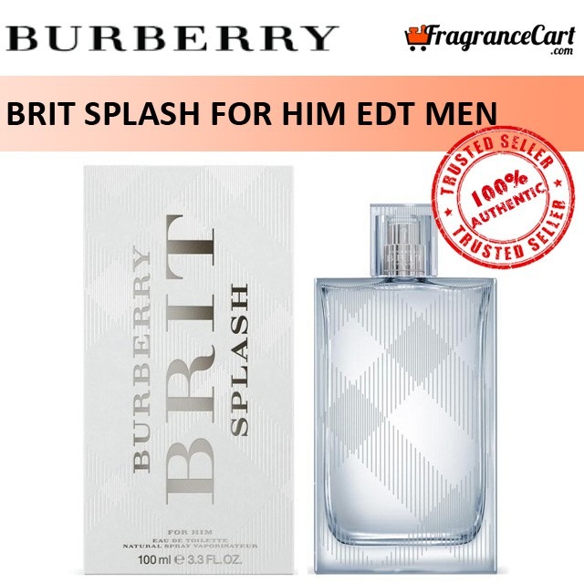 Burberry brit splash clearance for him 100ml