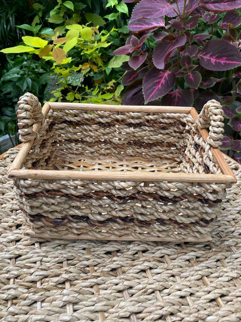 BURI BASKETS/STORAGE TRAY/RATTAN BASKETS (Category: Storage Boxes & Baskets) located in Marikina City. Submitted by thecraftyhomebyelisha (Listing ID 1118451354, Image 1). Description: 11x8x5 inches (LxWxH) https://www.facebook.com/TheCraftyHomeByElisha/ .