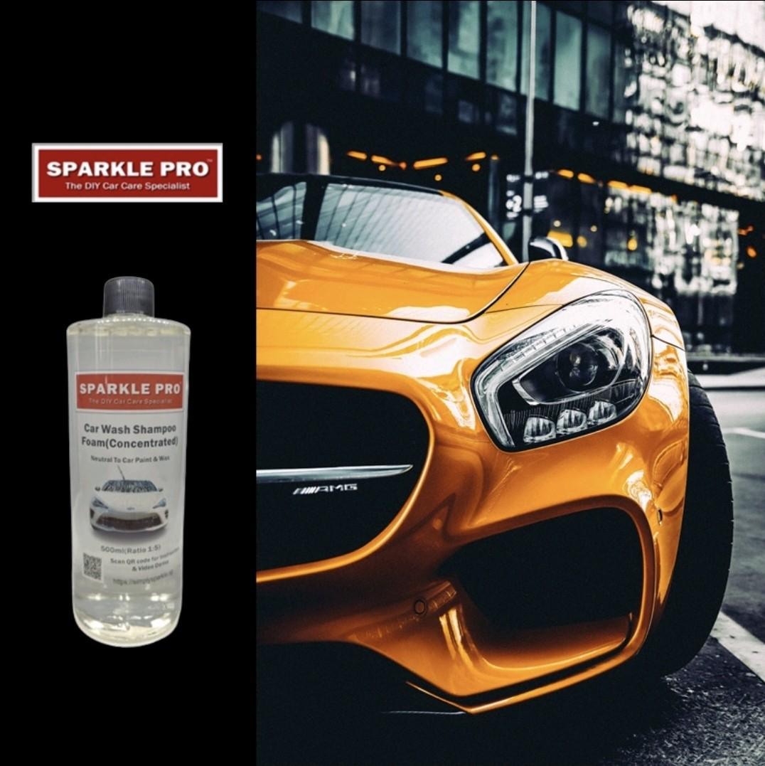 Car Wash Shampoo Clean and Wax Protect Paint Remove Grease Oil Mu, Car