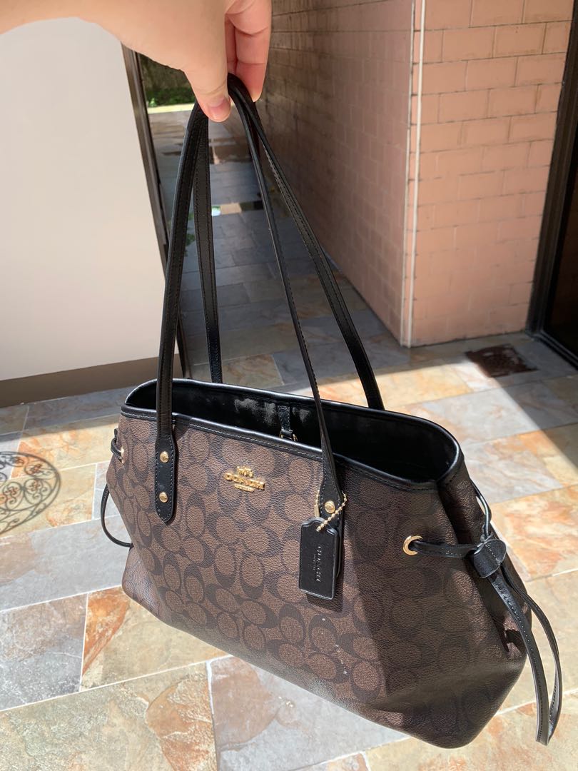 Coach drawstring bag authentic