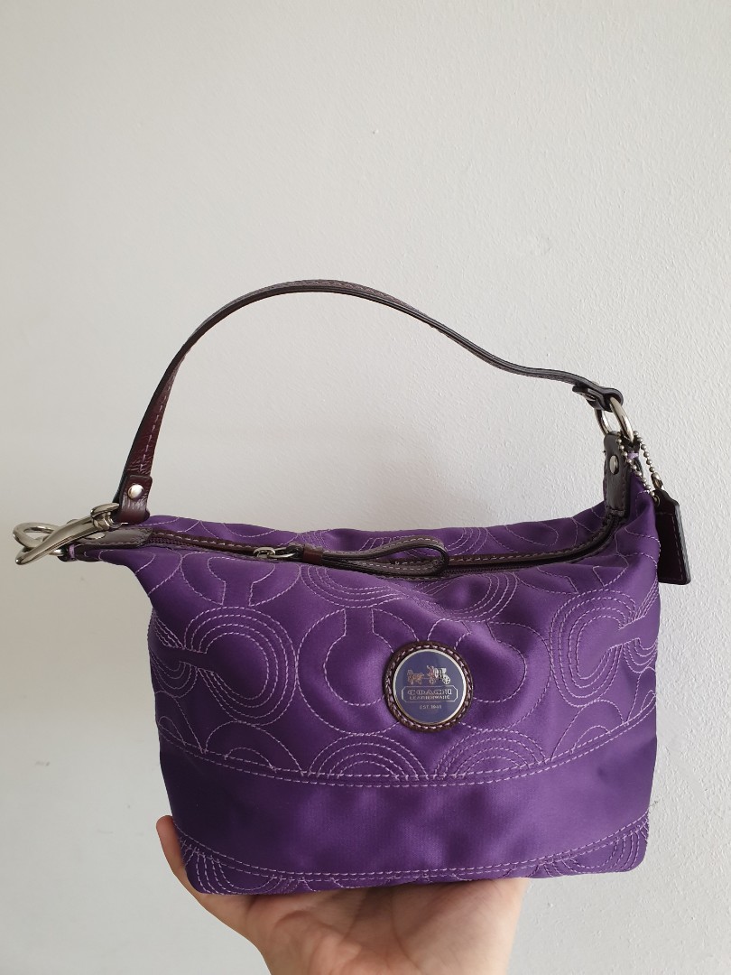 Coach Monogram CC Handbag Pochette Small Bag, Luxury, Bags & Wallets on  Carousell