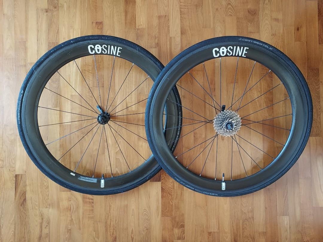 Cosine 55mm Deep 700c Carbon Rim Brake Wheelset