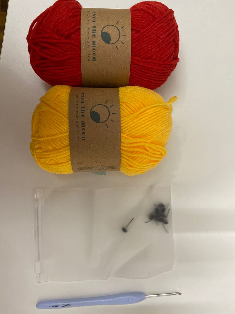 Crochet Needle and Yarn, Hobbies & Toys, Stationery & Craft, Handmade