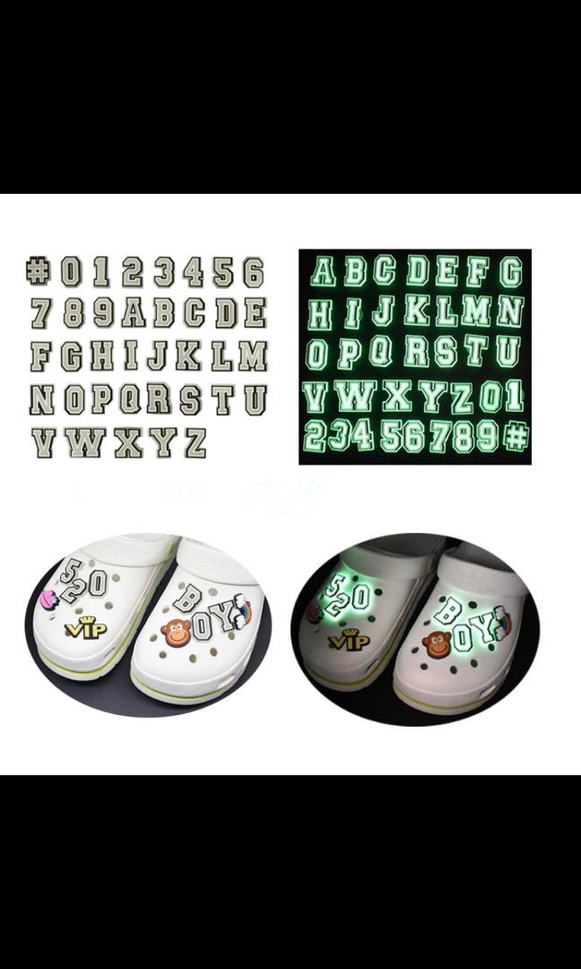 crocs jibbitz glow in the dark