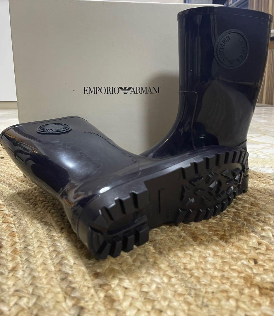 Emporio armani deals rain boots