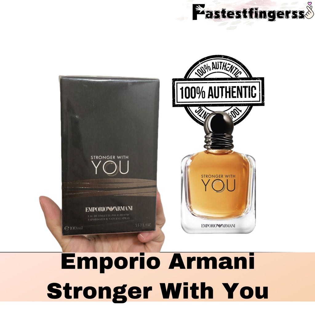 Emporio Armani Stronger with you EDT 100ml, Beauty & Personal Care,  Fragrance & Deodorants on Carousell