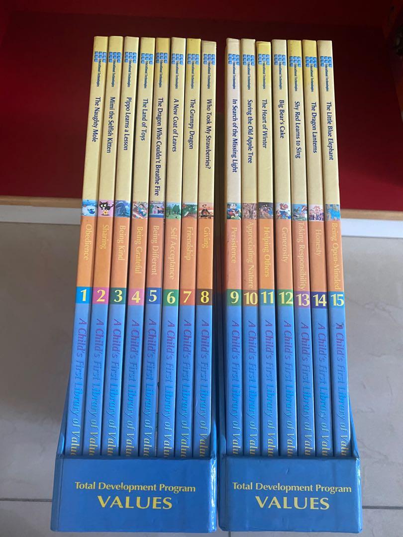 ETL Total Development Program Values (Category: Children's Books) located in Singapore. Submitted by karinc (Listing ID 1118449322, Image 1). Description: Quote to deal Over 60 Values 15 Hardcover books Supplementary book Teaching Good Behavior .