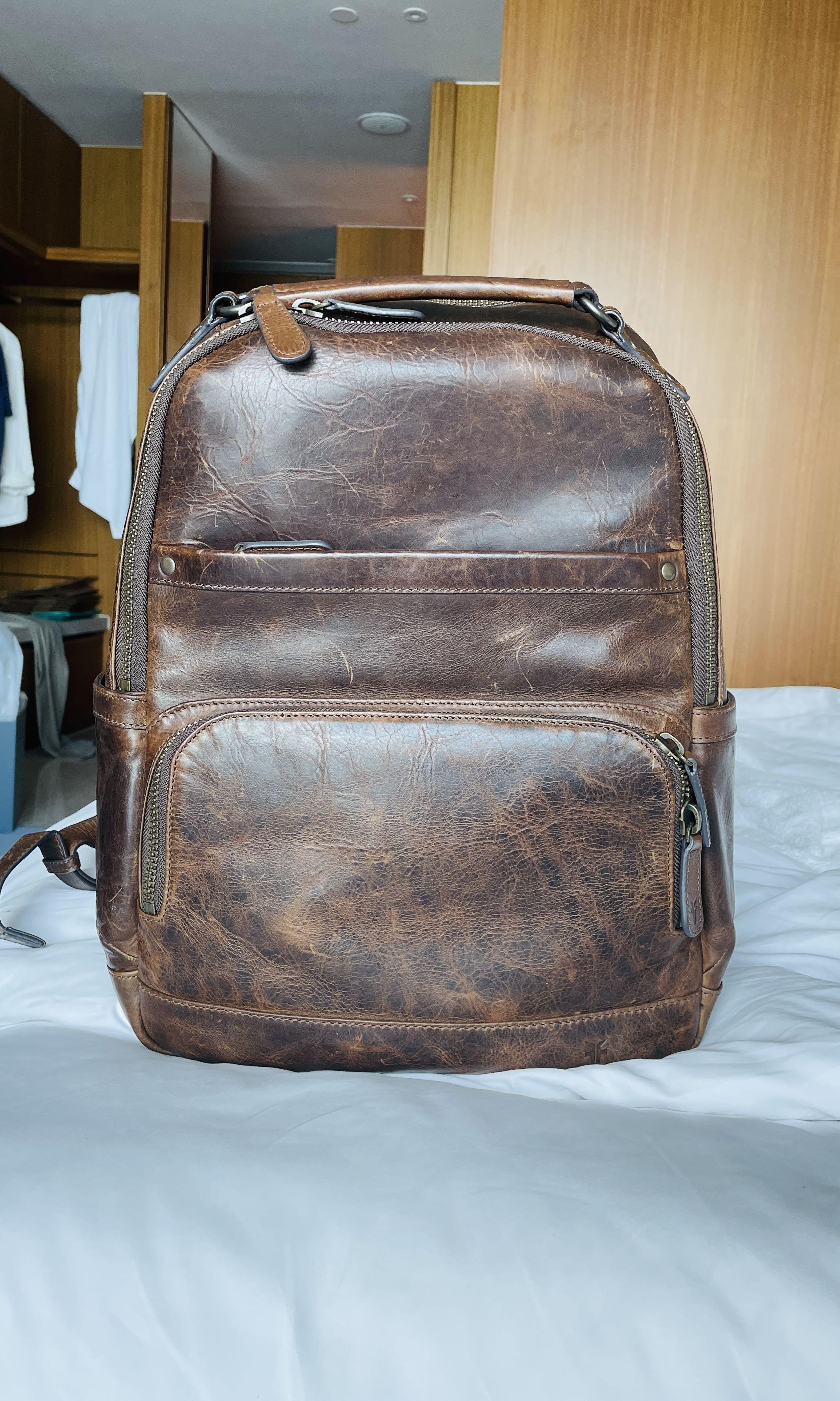 Frye Logan leather backpack not used