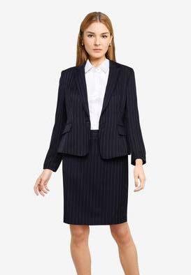 plus size pinstripe blazer