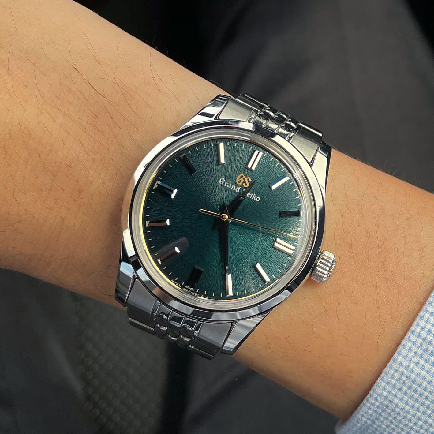 Grand Seiko sbgw255 jade thong sia edition beads of rice bracelet, Luxury,  Watches on Carousell